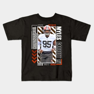 Myles Garrett Paper Poster Version 10 Kids T-Shirt